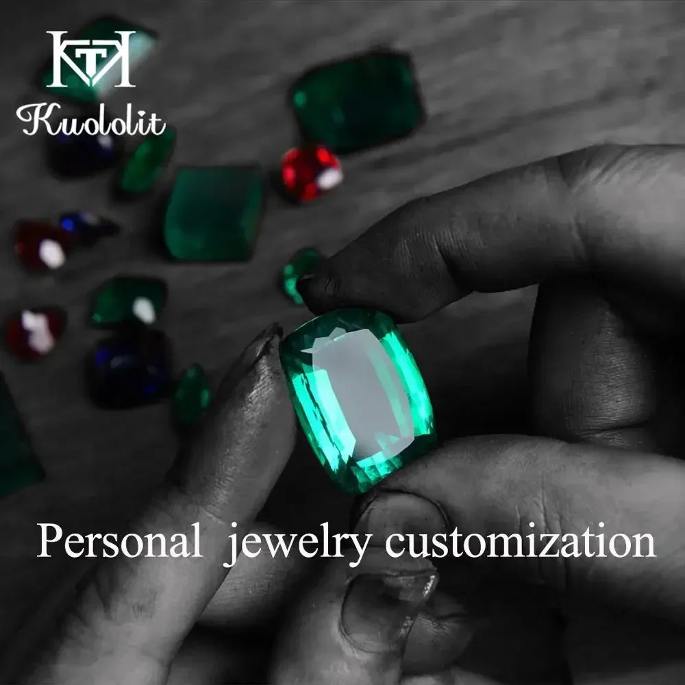 Kuololit Customize Solid Gold Diamond RING and earrings Fine Jewelry Engagement Rings for Women