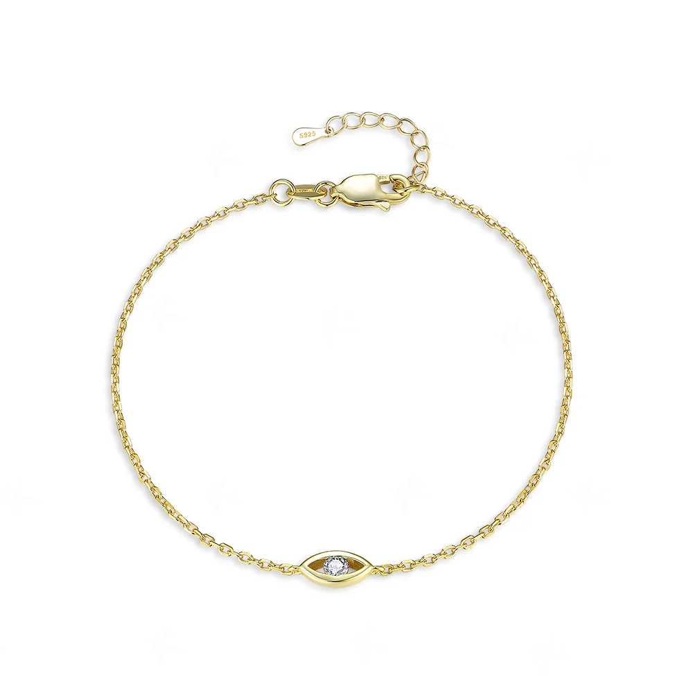 Kuololit 0.1CT Moissanite Bracelets for Women Men 585 18K 10K Adjustable Chains Eyes for Engagement Party Christmas Classic Gift