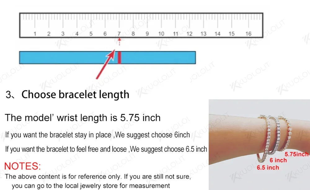 Kuololit 10.5CTW Moissanite Bezel Set Tennis Bracelet for Women Pure 18K 14K 10K Gold Bracelet for Anniversary Engagement Gifts