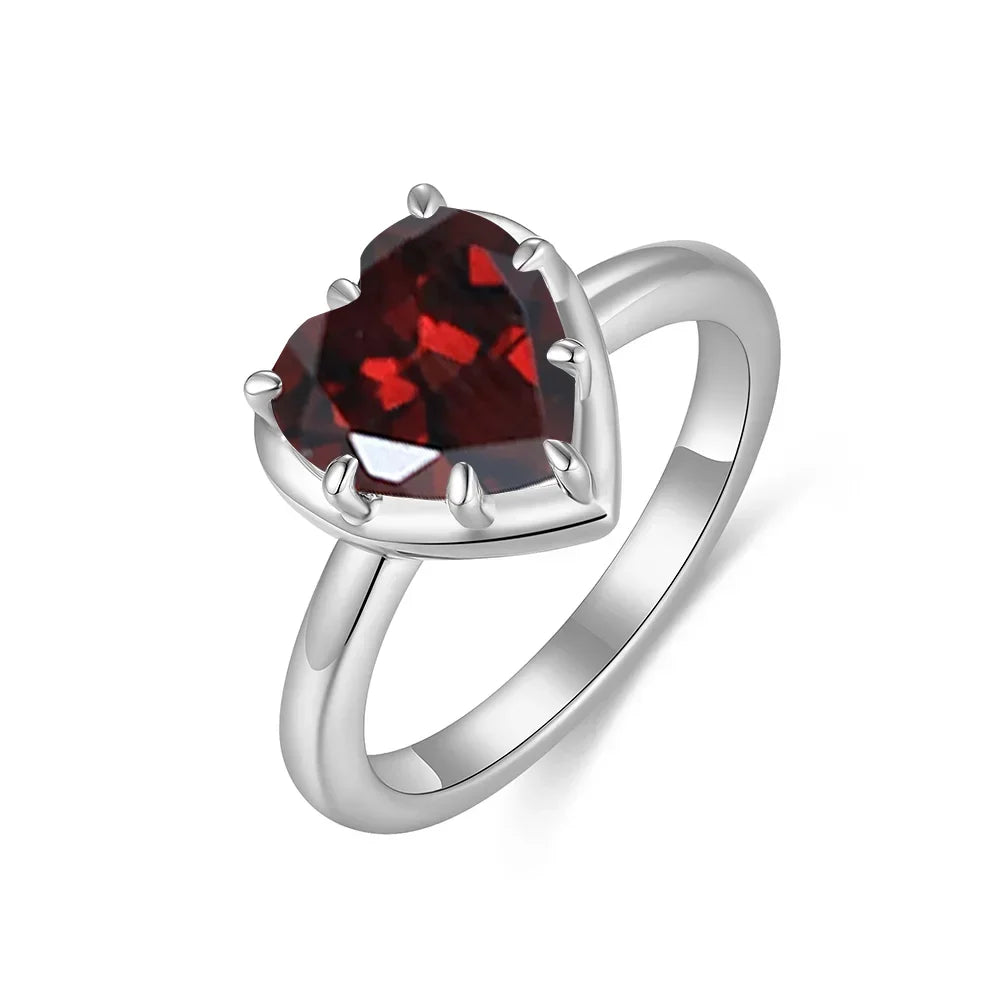 Kuololit  Lab Padparadscha Natural Garnet GemstoneRings for Women Solid 14K 10K 585 Yellow Gold for Engagement Wedding Christmas